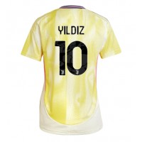 Camiseta Juventus Kenan Yildiz #10 Segunda Equipación Replica 2024-25 para mujer mangas cortas